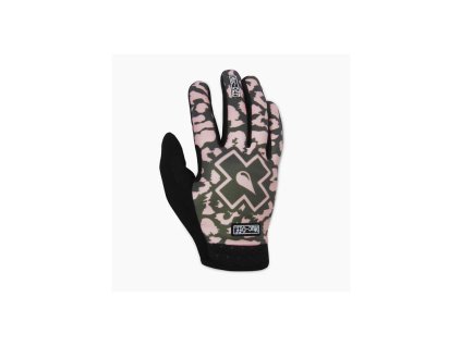 mucoff riders gloves greenpink leopard