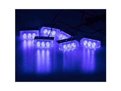 PREDATOR LED do mřížky, 12V, modrý