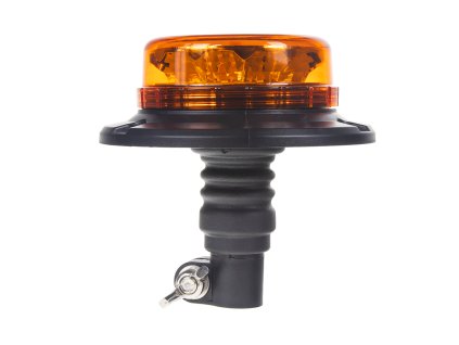 LED maják, 12-24V, 12x3W oranžový na držák, ECE R65