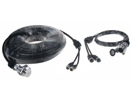 Kabelový video set 4pin, 10m + 5m pro 2 kamery