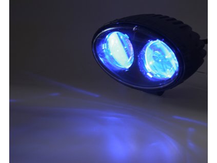 PROFI LED výstražné bodové světlo 10-48V 2x4W modré 143x122mm