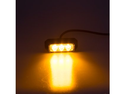 PREDATOR 3x3W LED, 12-24V, oranžový, ECE R10