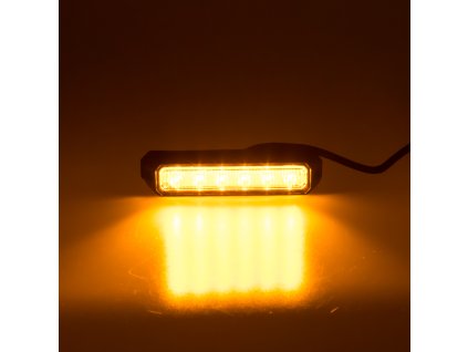 x PREDATOR 6x3W LED, 12-24V, oranžový, ECE R65