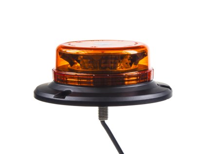 LED maják, 12-24V, 12x3W oranžový fix, ECE R65