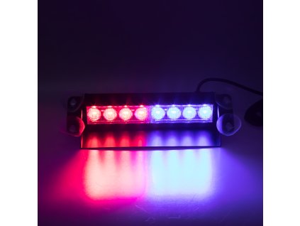 PREDATOR LED vnitřní, 8x3W, 12-24V, červeno-modrý, 233mm