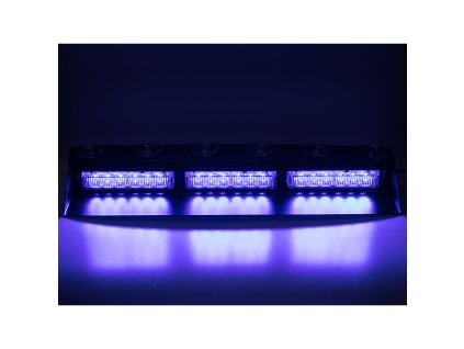 x PREDATOR LED vnitřní, 18x3W, 12-24V, modrý, 490mm, ECE R10