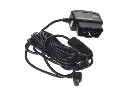 Kabeláž pro napájení DVR kamery z OBD konektoru na microUSB