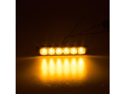 PROFI SLIM výstražné LED světlo vnější, oranžové, 12-24V, ECE R65