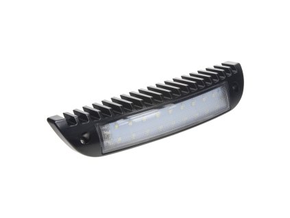 LED světlo nástěnné, černé, 18x1W, 231x46x54mm, ECE R10
