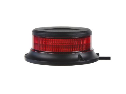 LED maják, 12-24V, 18x1W červený, pevná montáž ECE R10