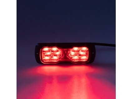 PROFI LED výstražné světlo 12-24V 11,5W červené ECE R65 114x44mm