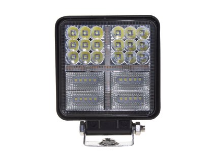 LED světlo hranaté, bílá + oranžová, 38x3W, ECE R10