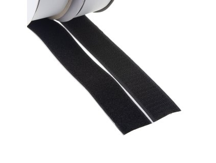 Suchý zip samolepící, SET smyčky+háčky 30mm x 25m