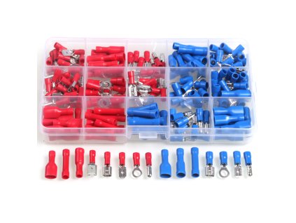 Sada izolovaných lisovacích konektorů, 200 ks