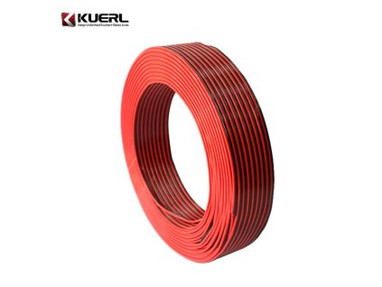 Kabel 2x1,5 mm, černočervený, 50 m bal