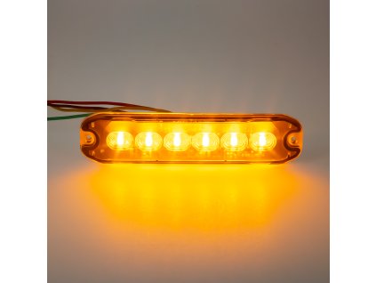 PROFI SLIM výstražné LED světlo vnější, oranžové, 12-24V, ECE R65