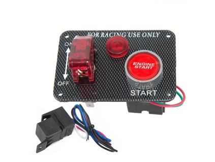 Panel s 1x spínačem, kontrolkou + tlačítko START, 12V