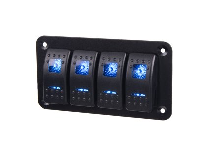 Panel s 4x spínači Rocker 12/24V