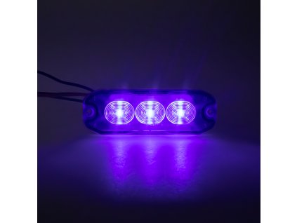 PROFI SLIM výstražné LED světlo vnější, modré, 12-24V, ECE R10