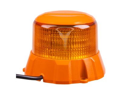 Robustní oranžový LED maják, oranž.hliník, 48W, ECE R65