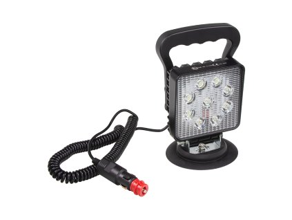 LED světlo hranaté, 9x3W, 110x110x35mm, magnet, ECE R10