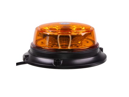 LED maják, 12-24V, 12x1W oranžový, pevná montáž, ECE R65