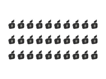 Balení 20ks 2x USB nabíječka (zásuvka) voděodolná do panelu