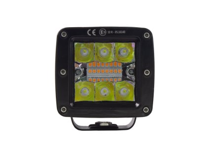 LED světlo hranaté bílé/oranžové, 42W, ECE R10