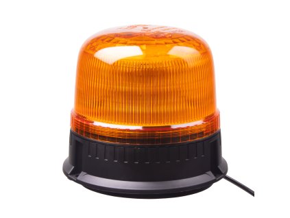 LED maják, 12-24V, 24xLED oranžový, magnet, ECE R65