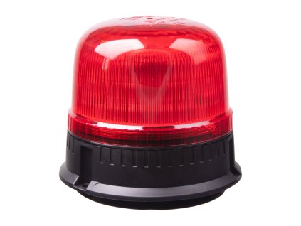 LED maják, 12-24V, 24xLED červený, magnet, ECE R65