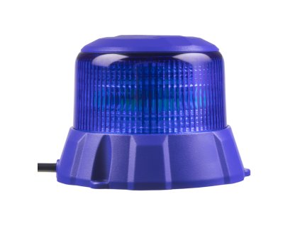 Robustní modrý LED maják, modrý hliník, 48W, ECE R65