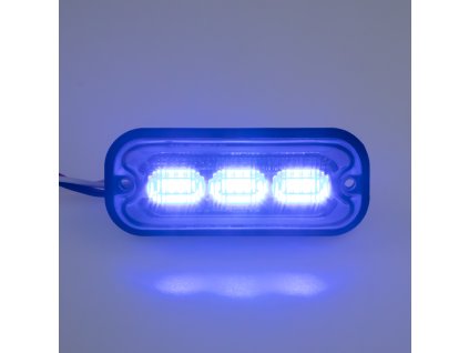 PREDATOR 3x4W LED, 12-24V, modrý, ECE R10