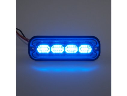 PREDATOR 4x4W LED, 12-24V, modrý, ECE R10
