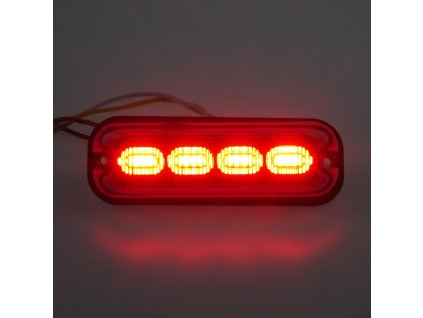 PREDATOR 4x4W LED, 12-24V, červený, ECE R10