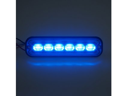 PREDATOR 6x4W LED, 12-24V, modrý, ECE R65
