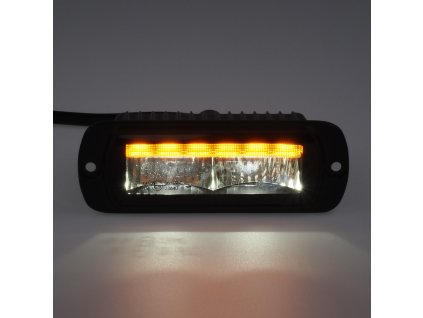 LED světlo obdélníkové s oranžovým výstražným světlem, ECE R10, R65