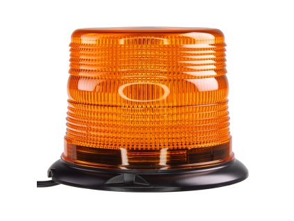 LED maják, 12-48V, 48xLED oranžový, pevná montáž, ECE R65