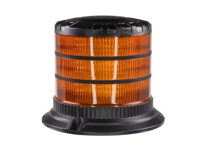 LED maják, 12-24V, 24xLED oranžový, pevná montáž, ECE R65