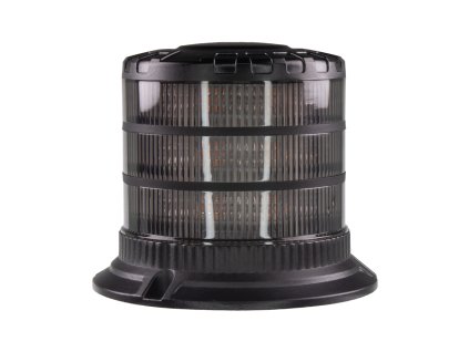 LED maják, 12-24V, 24xLED oranžový, pevná montáž, smoke, ECE R65