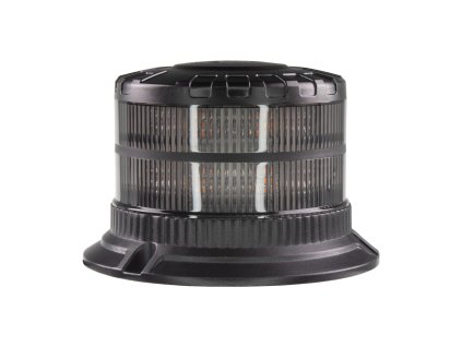 LED maják, 12-24V, 16xLED oranžový, pevná montáž, smoke, ECE R65