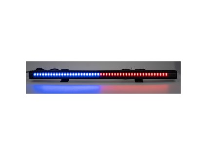 Gumové výstražné LED světlo vnější, modro-červené, 12/24V, 440mm
