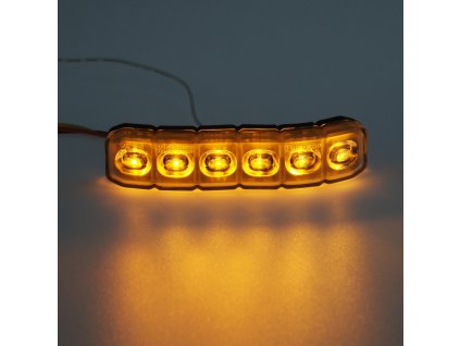 PROFI silikonové ohebné výstražné LED světlo vnější, oranžové, 12-24V, ECE R65