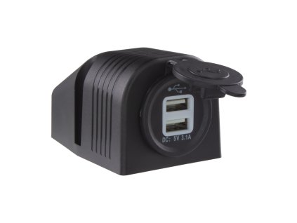 2x USB zásuvka voděodolná v přídavném panelu