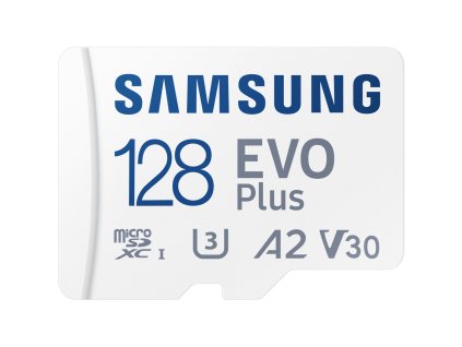Paměťová karta MicroSDXC 128GB 160M + adaptér, SAMSUNG EVO Plus