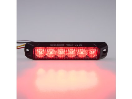 PROFI výstražné LED světlo vnější, červené, 12-24V, ECE R65