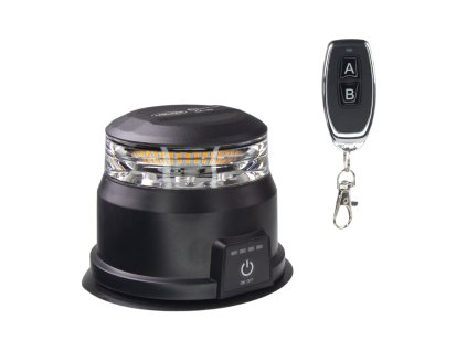 AKU LED maják, oranžový, dálkové ovládání, magnet, ECE