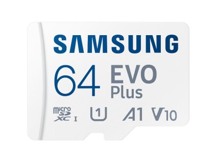 Paměťová karta MicroSDXC 64GB 160M + adaptér, SAMSUNG EVO Plus