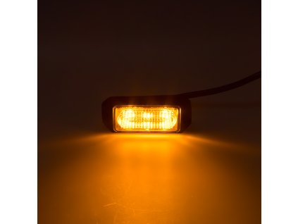 x SLIM výstražné LED světlo vnější, oranžové, 12-24V, ECE R65