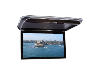 Stropní LCD monitor 17,3" s OS. Android USB/HDMI/IR/FM, dálkové ovládání se snímačem pohybu, černá