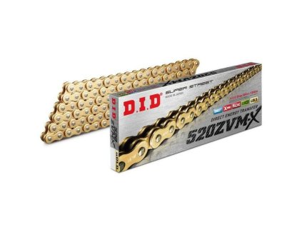 800MT/MT-X/NK Řetěz D.I.D 520 ZVM-X (zlatý)